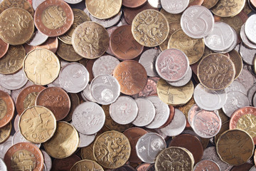 czech money background