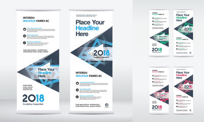 Fototapeta na wymiar City Background Business Roll Up Design Template.Flag Banner Design. Can be adapt to Brochure, Annual Report, Magazine,Poster, Corporate Presentation,Flyer, Website