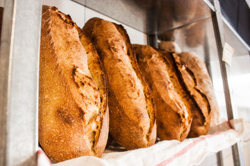Fresh Bread on Shelf