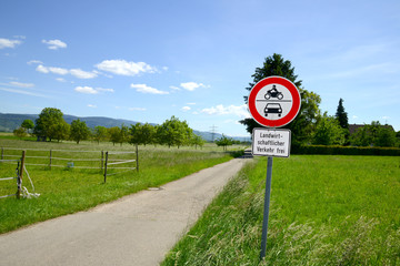 Landwirtschaftlicher Verkehr frei 