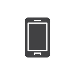 Smartphone icon vector, filled flat sign, solid pictogram isolated on white. Symbol, logo illustration. Pixel perfect
