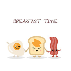 Breakfast food and beverages.