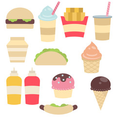 Cute fast food meals