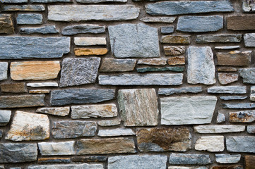 Different colors stone wall pattern
