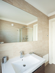 Modern bathroom in a house