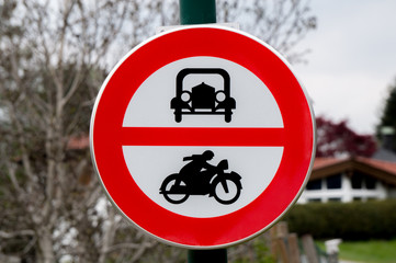 Cars and Bikes prohibited