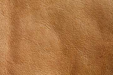 Natural brown leather textured pattern background. Macro view photo