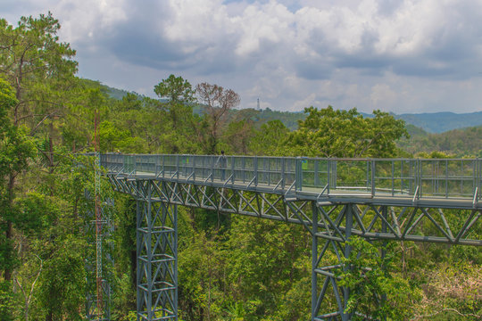 the bridge queensrikitgarden jun 06;2017 Chiang Mai Thailand queensrikitgarden