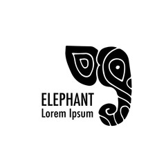 Fototapeta premium Ornate elephant design