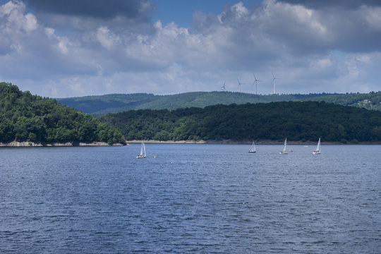 Rursee in der Eifel, Schwammenauel bei Heimbach