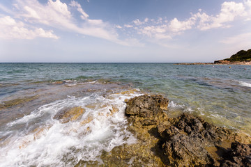 Water Rushing over Rocks
