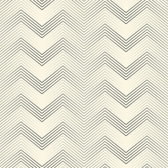Seamless Zigzag Pattern. Abstract Black and White Stripe and Line Background