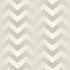 Seamless Zigzag Pattern. Abstract Black and White Stripe and Line Background