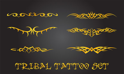 Tribal tattoo ornament