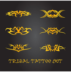 Tribal tattoo ornament