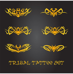 Tribal tattoo ornament