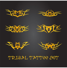 Tribal tattoo ornament