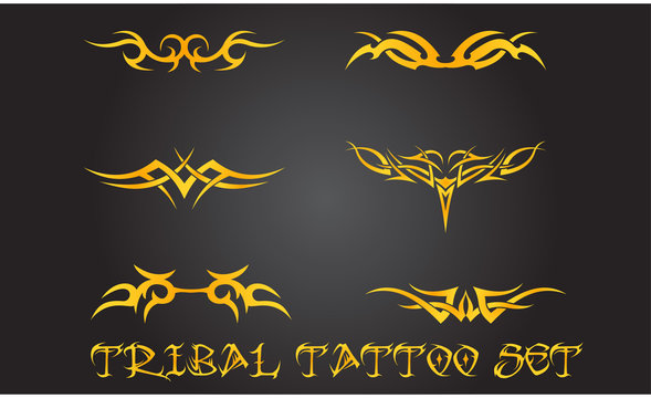 Tribal tattoo ornament