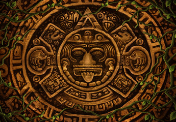 Fototapeta na wymiar Aztec symbol