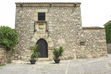 Fototapeta na wymiar Francisco Pizarro Family House in Trujillo, Spain