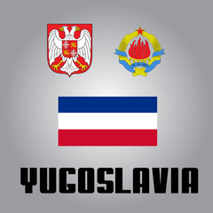 Official national elements of country Yugoslavia