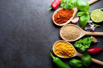 Food seasoning background