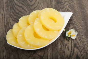 Canned pineapple