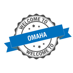 Welcome to Omaha stamp illustration