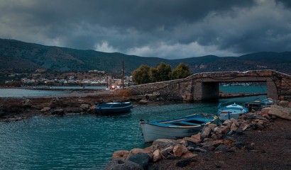 Idyllische Abendstimmung am Meer, Griechenland