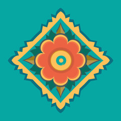 Beautiful vector illustration. Beautiful Asian pattern