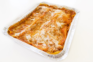 teglia di lasagne fatte in casa