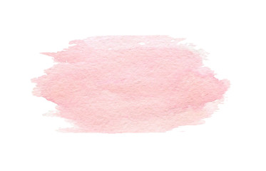Hand drawn watercolor pink texture isolated on the white background - 158861650
