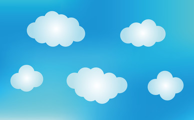 Background of the blue sky.