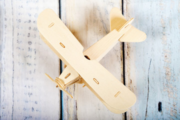 Wooden airplane mode