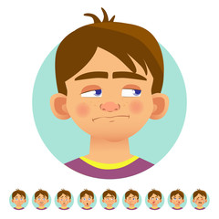 Obraz premium Different human emotions