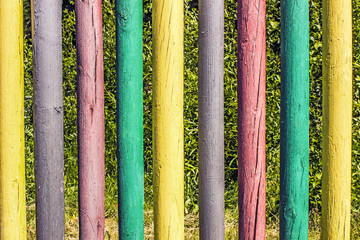 colored fence