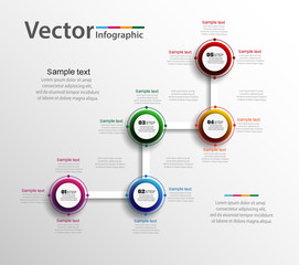Fototapeta na wymiar Abstract Infographic design for your business . Vector illustration can be used for workflow layout, diagram, number options, web design. Eps 10