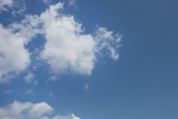 Blue sky background with cloud.