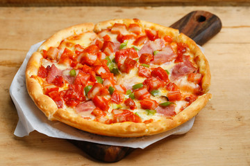 bacon chicken pizza