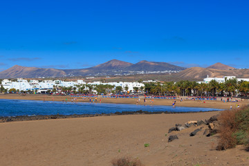 Lanzarote has many and beautiful beaches.