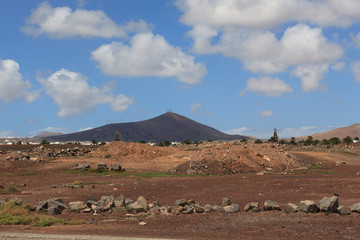 Beautiful coloring game at one of many volcanoes in Lanzarote.