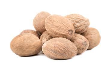 Bunch of nutmeg nuts
