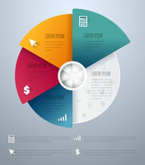 Abstract infographics elements concept with different stage and parts elements. Layout of data infographics. Timeline and steps graphic.