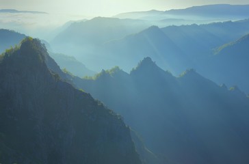 Fototapeta premium Gauze in mountains