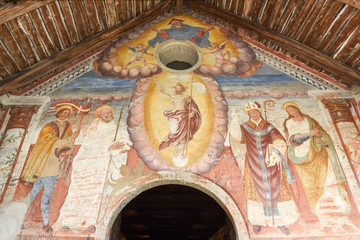 The paintings of the romanesque church of St. Bernard