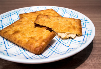 Biscuits in the plate