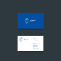 Blue Business Card Template