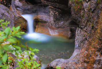 Water stream in stone