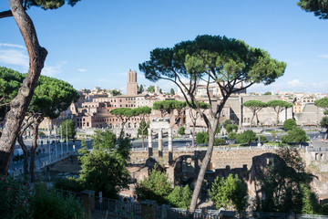View of Foro Romano in rome