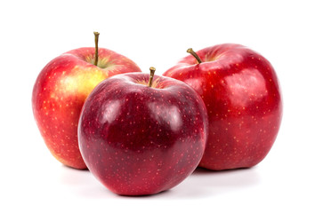 Apples on a white background